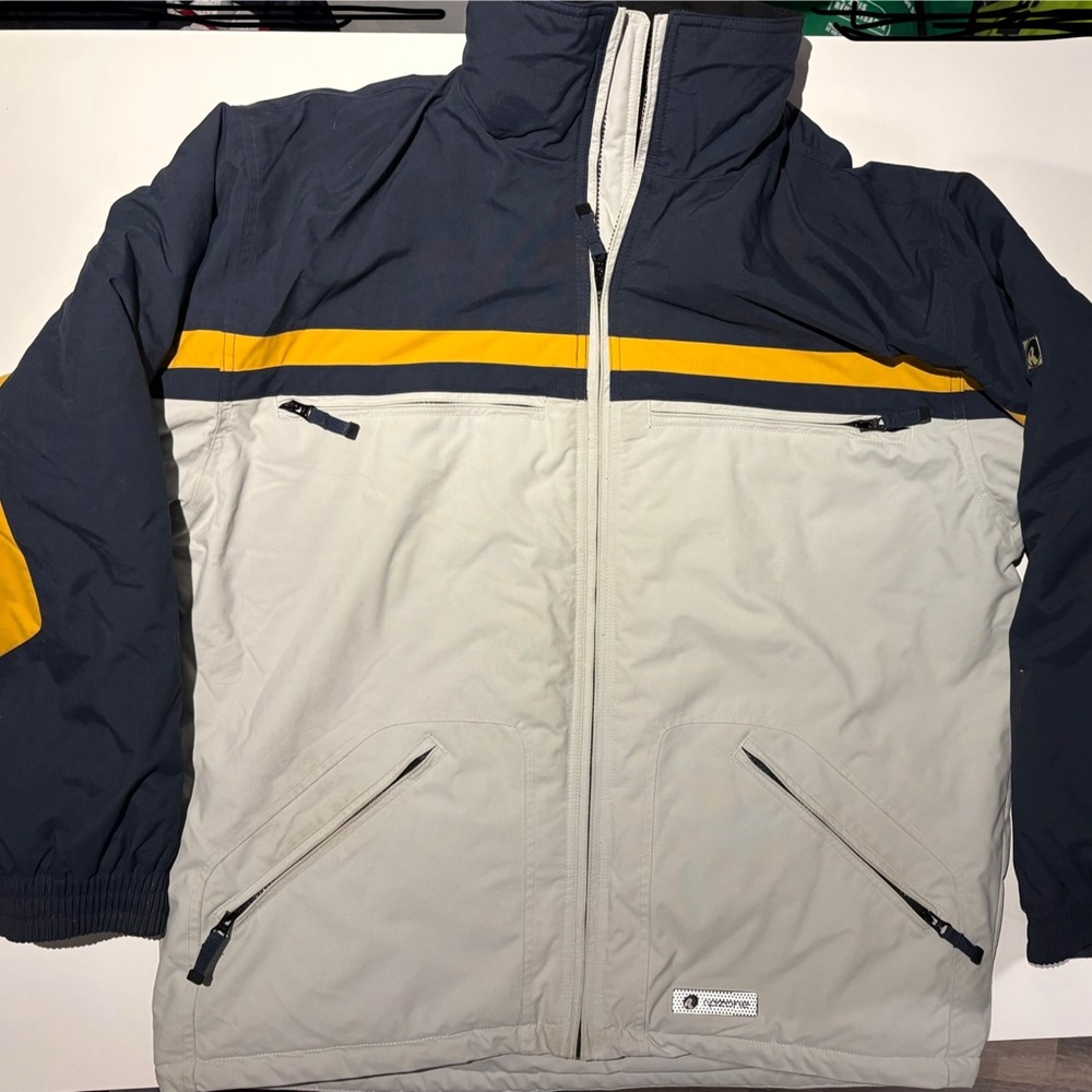 Vintage Ripzone Performance Colorblock Snowboard Jacket Size Large